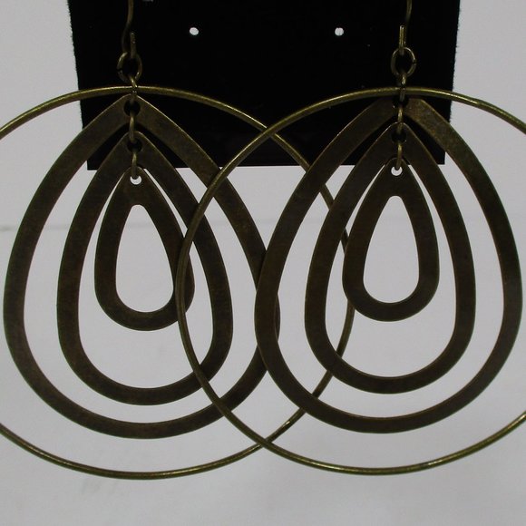 💕3 for 15💕 Copper Hoop & Pendant Earrings NWOT - Picture 2 of 3